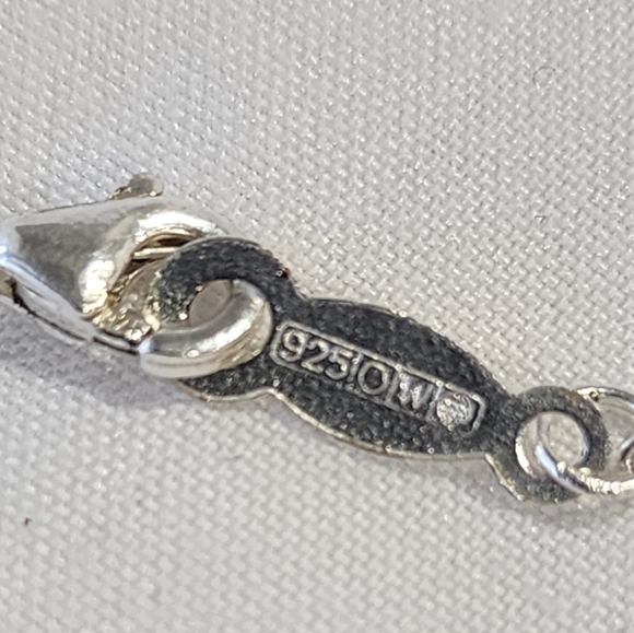 Orfevrerie Wiskemann Sterling 925 Citrine Colored CZ Zirconia Halo Necklace 18" - Picture 6 of 9